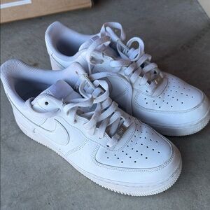 Nike All-White Athletic Shoes